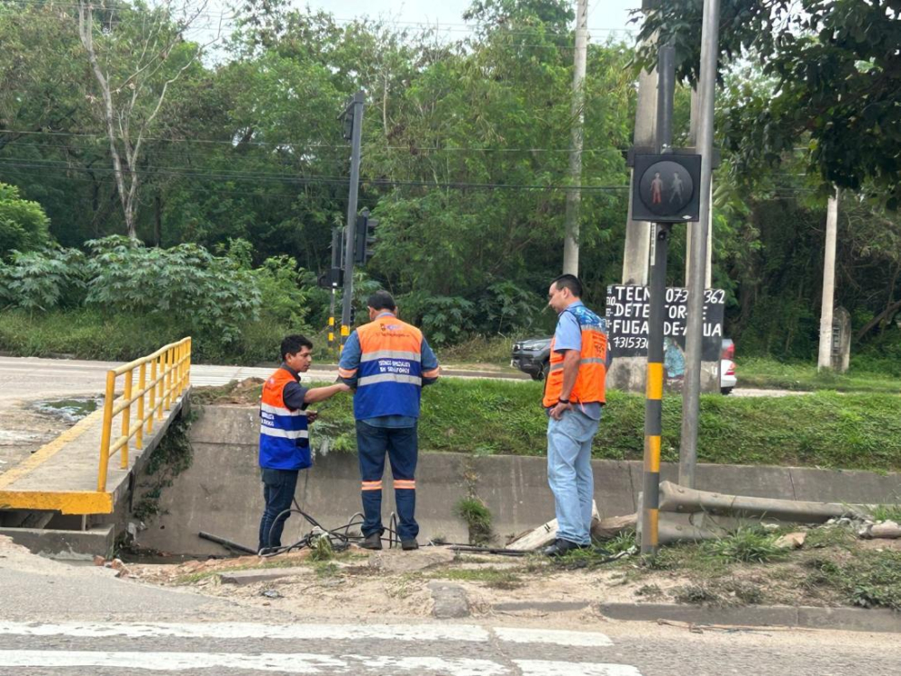 Confirman el robo de cables en semáforos de la capital cruceña