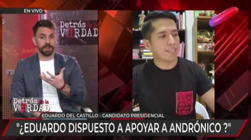 Del Castillo fustiga supuesto plan de Evo Morales y deja abierta la posibilidad de respaldar a Andrónico Rodríguez