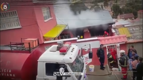 Incendio en la zona Ferroviaria de La Paz es controlado gracias a la rápida reacción de vecinos y bomberos