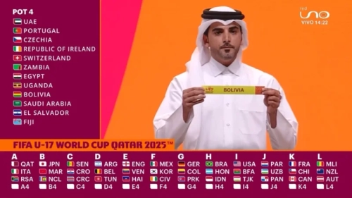 La Verde enfrentará a Italia, Sudáfrica y el anfitrión Qatar en el Grupo A