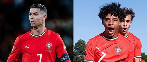 Video: Cristiano Jr. marcó sus primeros goles con Portugal y festejó con el mítico ‘siuuu’ de su padre